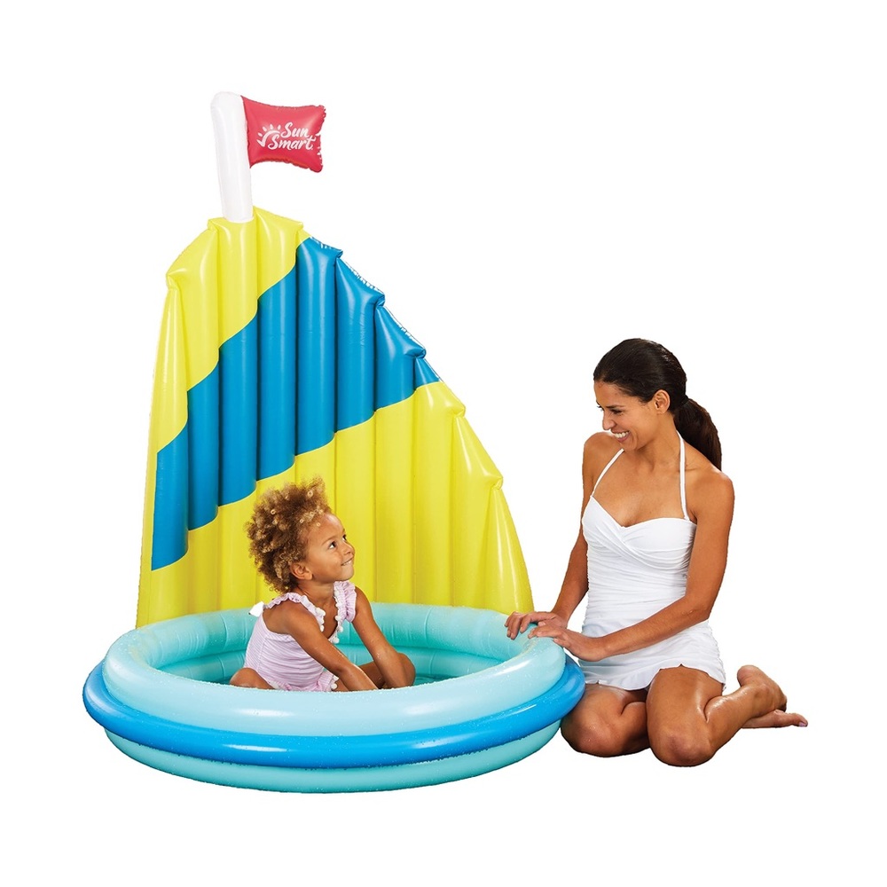 NEW SunSmart Shade ‘N Play Sailboat Kiddie Pool